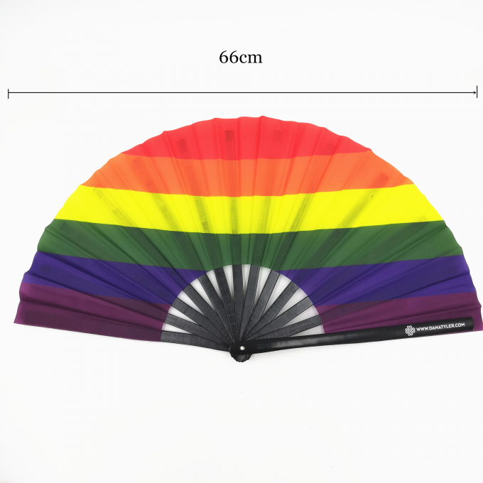 13 ইঞ্চি কাস্টম লোগো ক্ল্যাক ভাঁজ হ্যান্ড ফ্যান বড় ভাঁজ বাঁশ হ্যান্ড ফ্যান ফাঁকা ক্ল্যাকিং বিবাহ এবং নাচের জন্য Sublimation ফ্যান 3