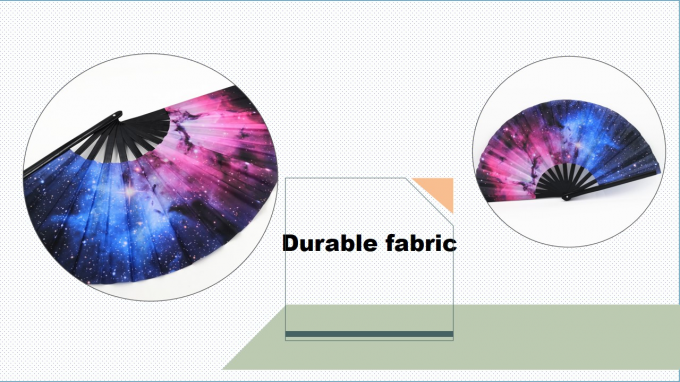 13 ইঞ্চি কাস্টম লোগো ক্ল্যাক ভাঁজ হ্যান্ড ফ্যান বড় ভাঁজ বাঁশ হ্যান্ড ফ্যান ফাঁকা ক্ল্যাকিং বিবাহ এবং নাচের জন্য Sublimation ফ্যান 6