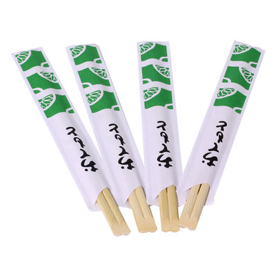 100% Natural Moso Bamboo Disposable Chopsticks with Custom Logo and High Temperature Sterilization for Sushi