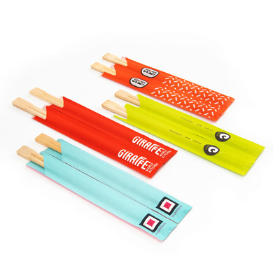 Sushi Shop Using Twin Type Disposable Bamboo Chopsticks
