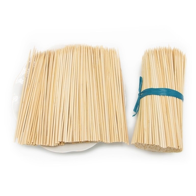 Oden Boiled Bamboo Skewers Mutton Sticks Round Bamboo Skewers for Barbecue