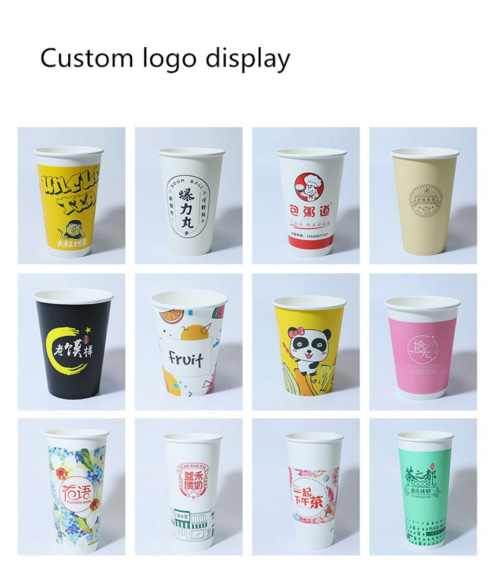 10OZ Double Wall Paper Cup With Custom Brand Logo Eco-Friendly