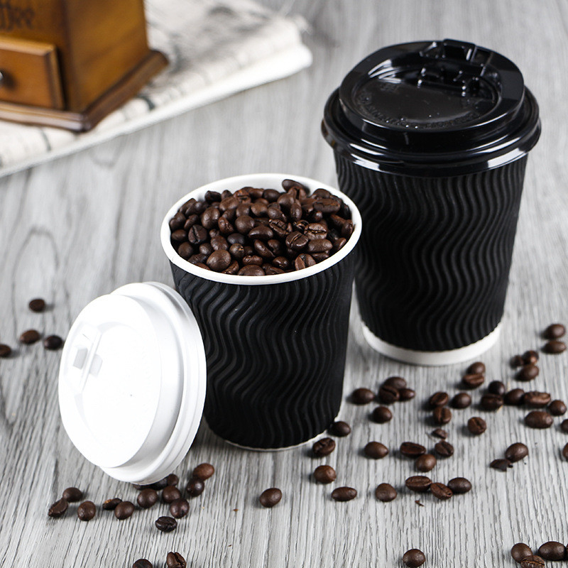10OZ Double Wall Paper Cup With Custom Brand Logo Eco-Friendly