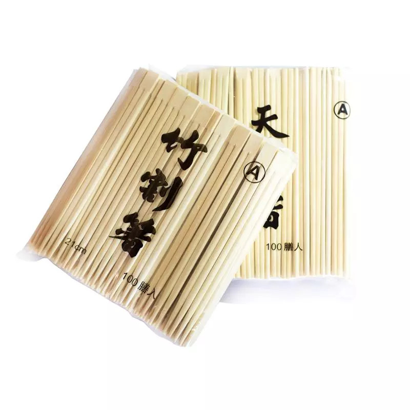 Custom Disposable Bamboo Chopsticks Natural Color A AB Grade for Restaurant