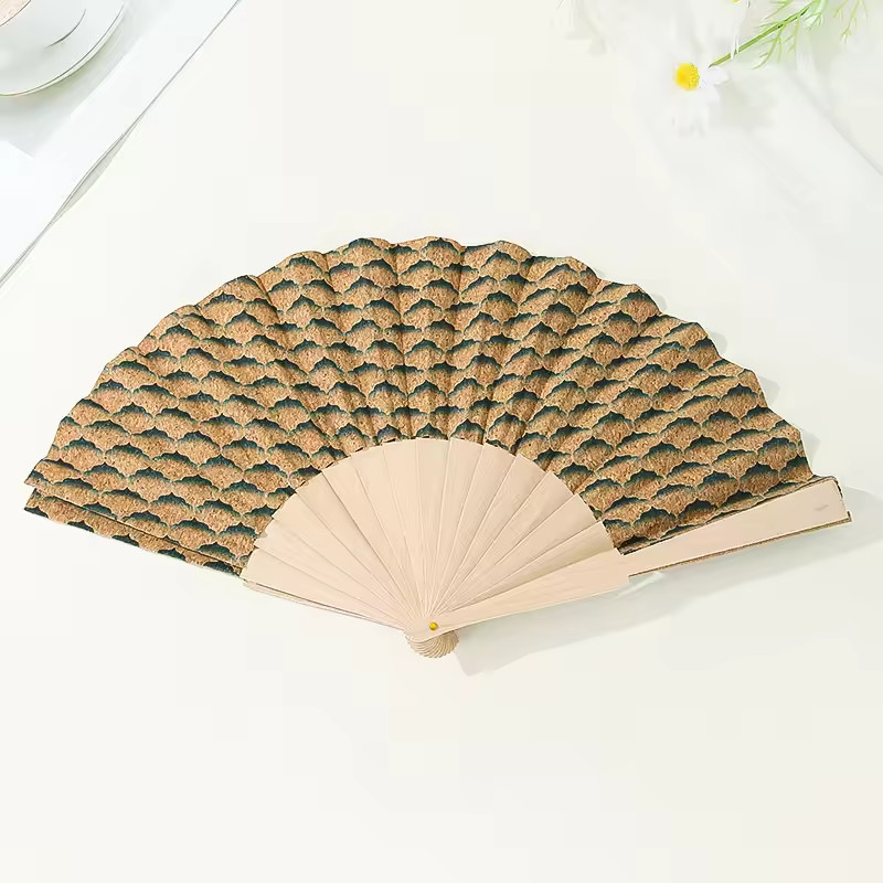 Foldable Chinese Japanese Fan for Hot Flash Church Decoration Music Festival Dance Party