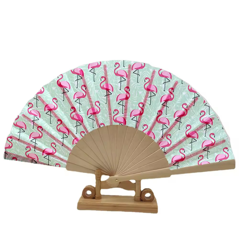 Foldable Chinese Japanese Fan for Hot Flash Church Decoration Music Festival Dance Party