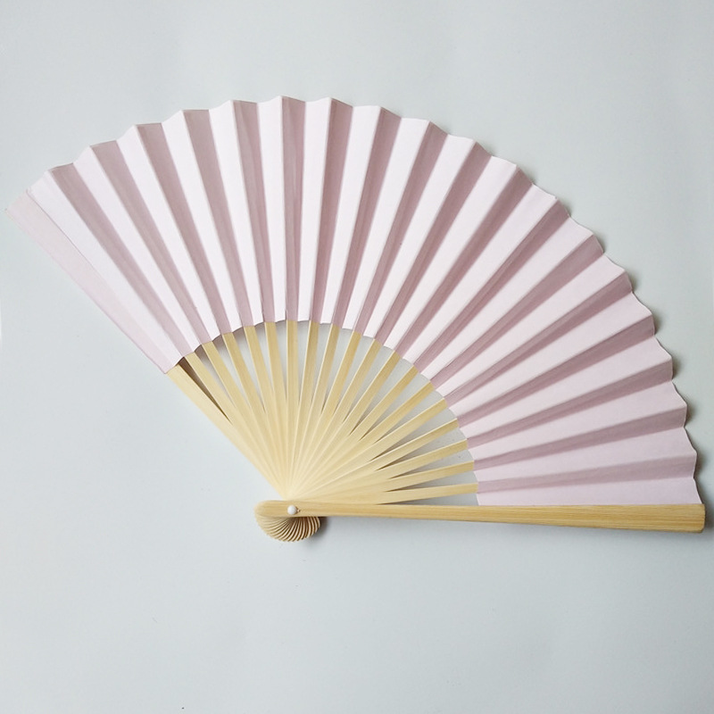 Customizable Bamboo Folding Hand Fan in Multiple Sizes 21*38cm 23*42cm 26.5*47cm for Wedding Decoration and Promotions