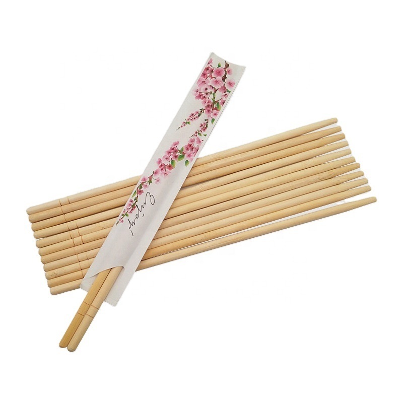 Disposable Bamboo Chopsticks OPP Packed Modern Design 100prs/bag for Household and Restaurant Use