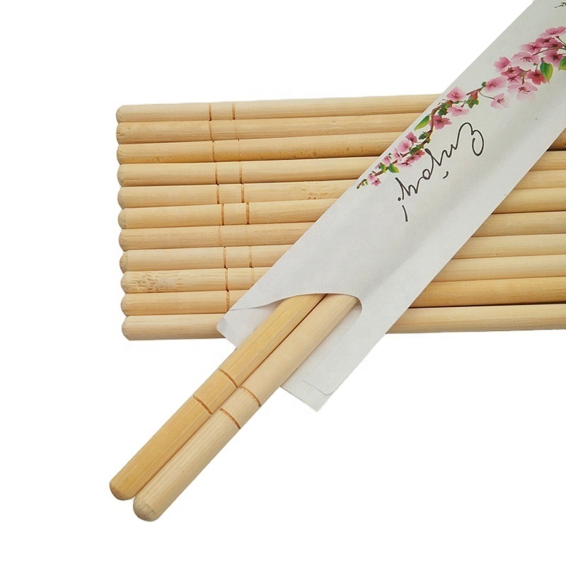 Disposable Bamboo Chopsticks OPP Packed Modern Design 100prs/bag for Household and Restaurant Use