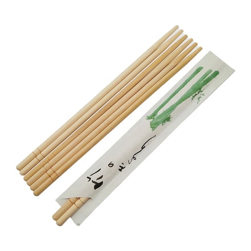 Disposable Bamboo Chopsticks with Customized Printing Eco-Friendly 20cm Length for Sushi and Restaurants