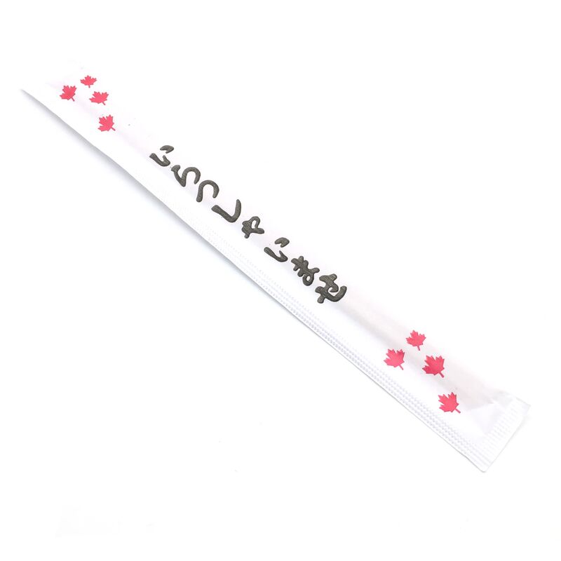 21cm Length Eco-Friendly Disposable Bamboo Chopsticks with Paper Cover for Take-Away Food