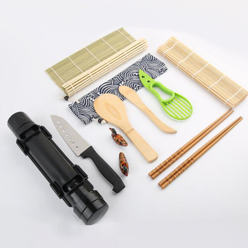 Healthy Sushi Rolling Mats ,  Handmade Bamboo Sushi Kit Polished Cuisine