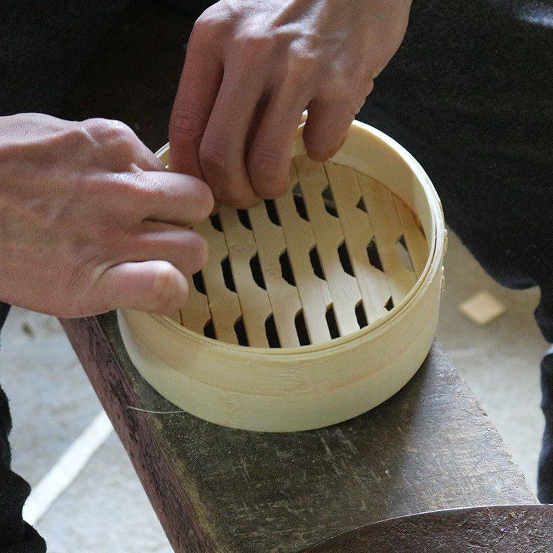 Customized Logo Acceptable Bamboo Steamer Basket Food Grade Food Dumplings Steamers