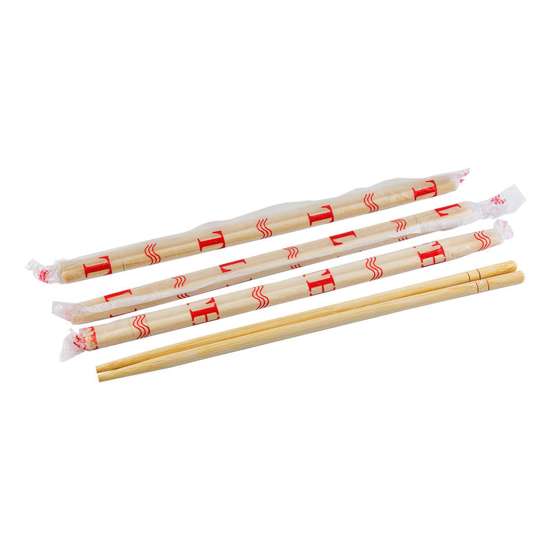 9Inch Printed Round Smooth Disposable Bamboo Chopsticks With Logo