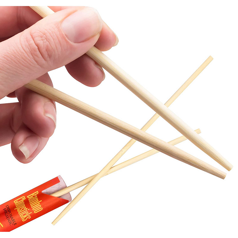 China wholesale round Eco-friendly Natural Disposable 200mm 230mm bamboo chopsticks