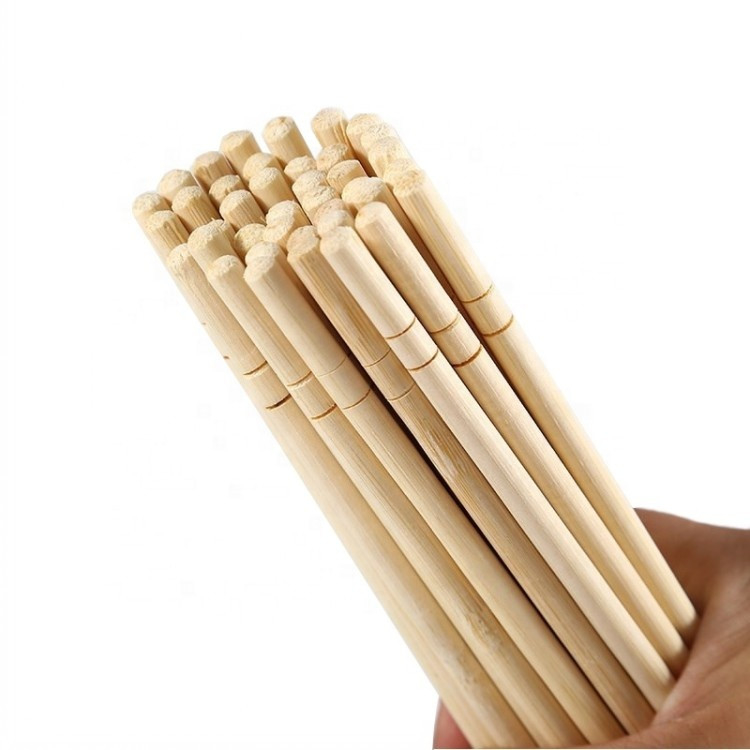 China wholesale round Eco-friendly Natural Disposable 200mm 230mm bamboo chopsticks