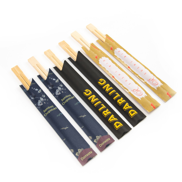 Sushi Shop Using Twin Type Disposable Bamboo Chopsticks
