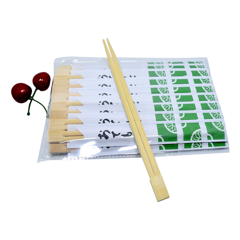 Bamboo Chopsticks Disposable Food Safety Chopstick Paper Wrapped Bamboo Chopsticks