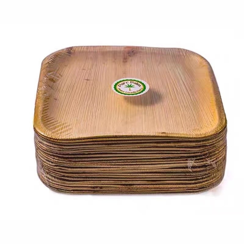 SGS 100% Biobased Palm Leaf Plates Disposable For Children'S Birthday Party