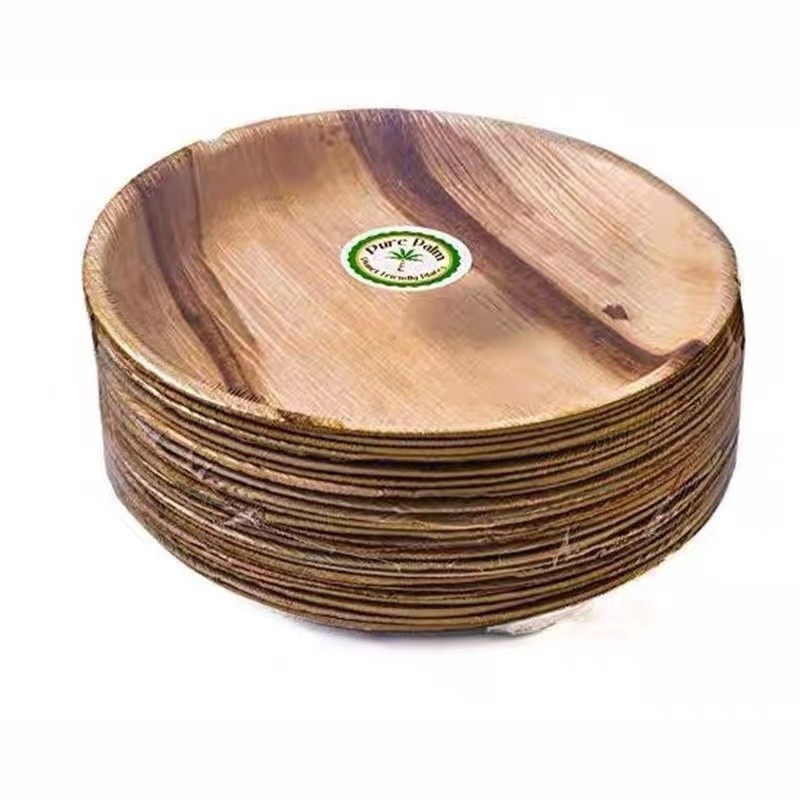 SGS 100% Biobased Palm Leaf Plates Disposable For Children'S Birthday Party