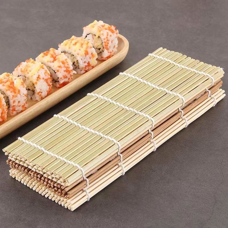 Natural Color Bamboo Sushi Rolling Mat 24cmx24cm / 27cmx27cm