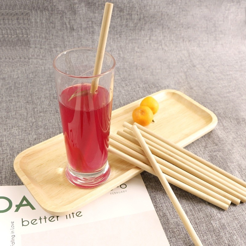 100% Natural Organic Drinking Bamboo Straw Bar Accessories Biodegradable