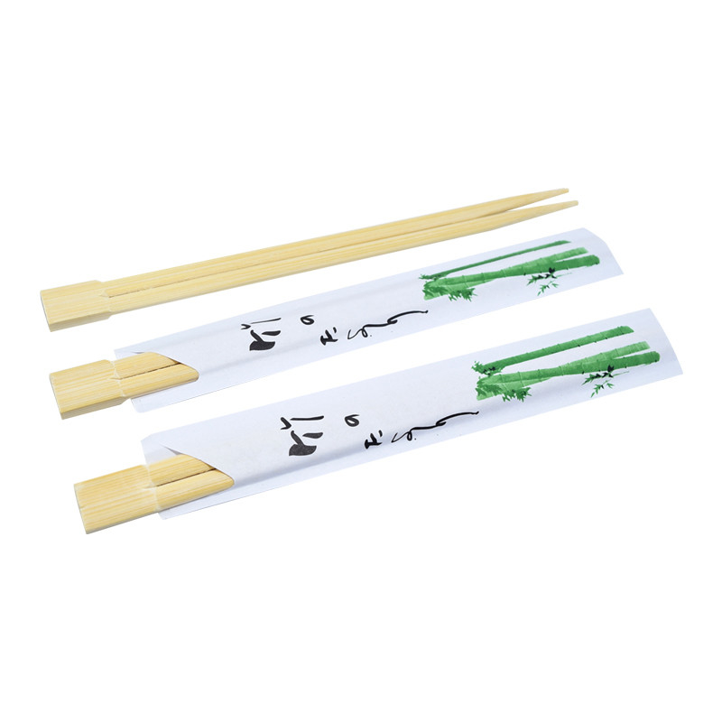 Sustainable Dining Disposable Bamboo Chopsticks Custom Wrapped Restaurant
