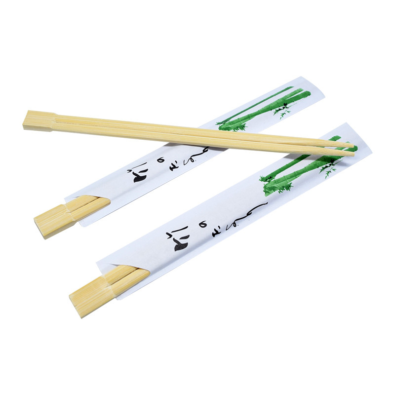 Sustainable Dining Disposable Bamboo Chopsticks Custom Wrapped Restaurant
